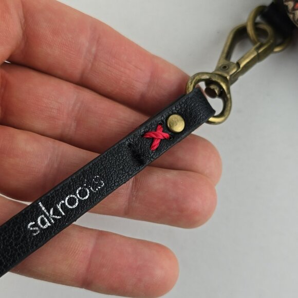 Sakroots Coated Canvas Double Bifold Wallet Clutch Multi Neon Boho Art-To-Wear - Picture 14 of 16